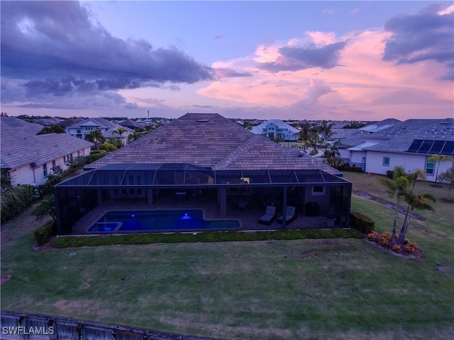 exterior space featuring a residential view