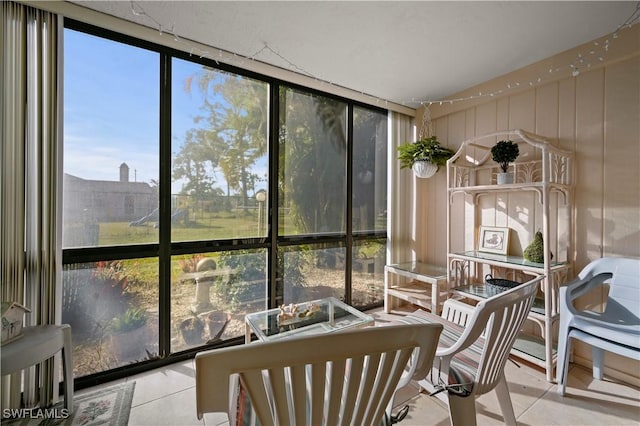 view of sunroom