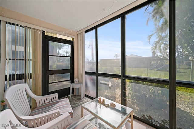 view of sunroom / solarium