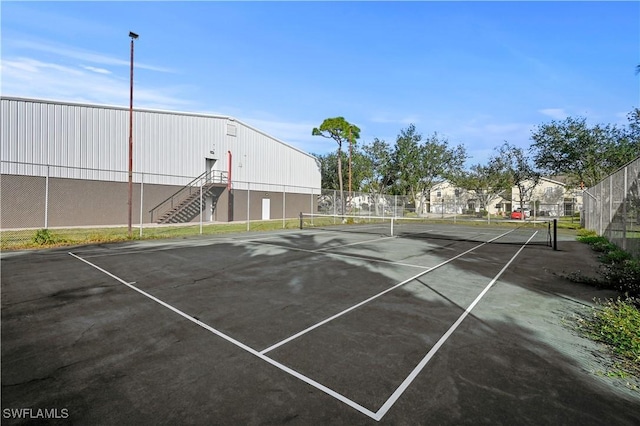 view of tennis court