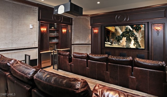 view of home theater