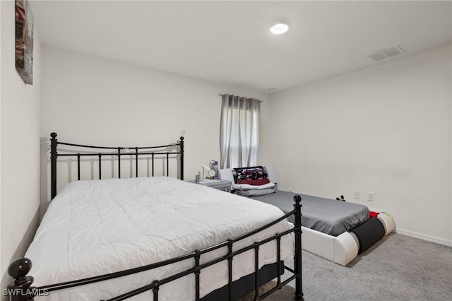 bedroom featuring carpet flooring