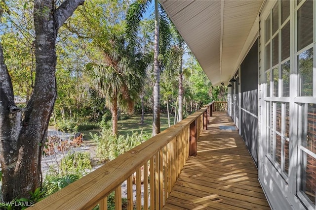 view of wooden terrace