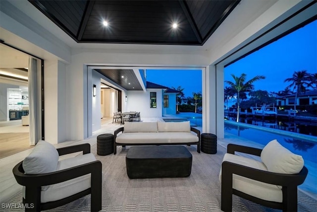 view of patio / terrace featuring outdoor lounge area