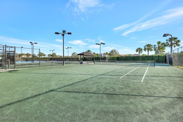 view of tennis court