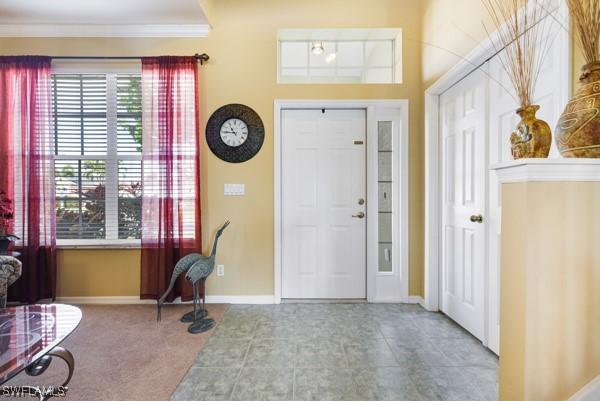 view of entrance foyer