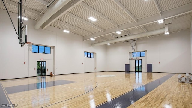 view of sport court with community basketball court