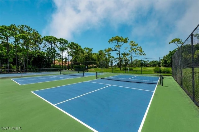 view of sport court featuring basketball court