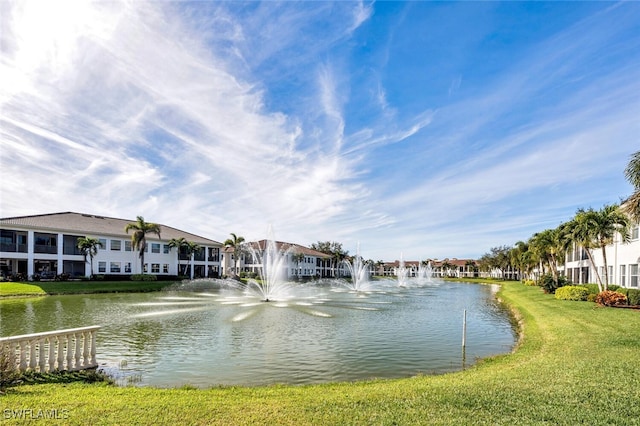 view of water feature