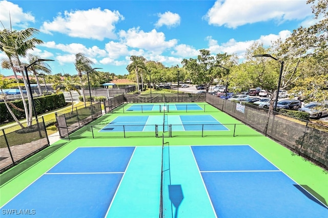 view of sport court