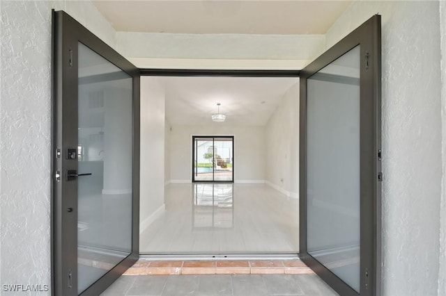 interior space featuring tile patterned floors