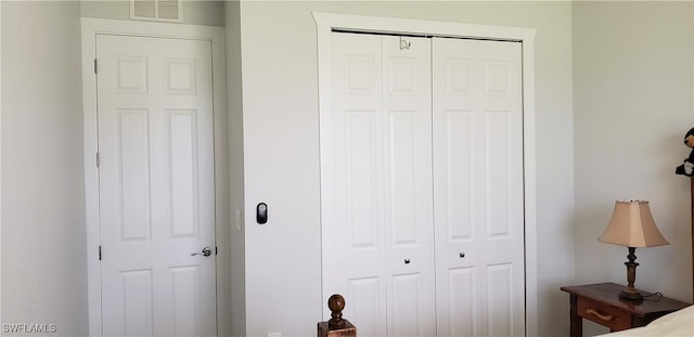 bedroom featuring a closet