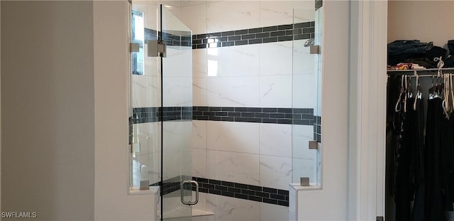 bathroom with walk in shower