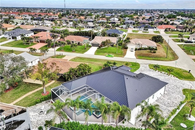 drone / aerial view featuring a residential view