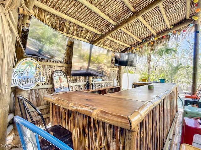 309 Donora Blvd, Fort Myers Beach, FL 33931 - deck with outdoor dry bar