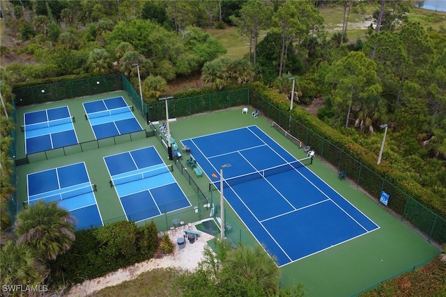 view of tennis court