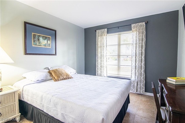 view of tiled bedroom