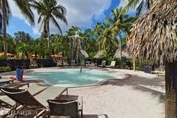 view of pool with a patio