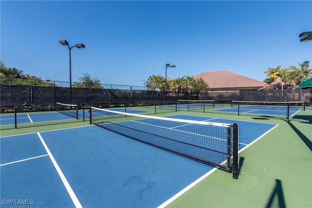 view of tennis court