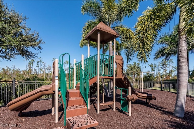 view of jungle gym