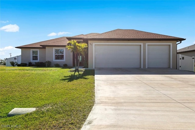 view of front of house featuring a front yard