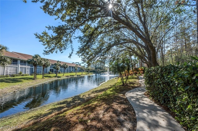 property view of water