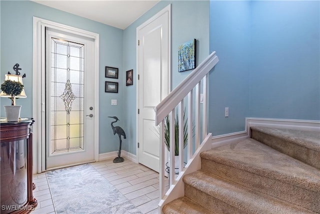 view of entrance foyer