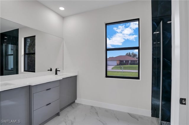 bathroom featuring vanity