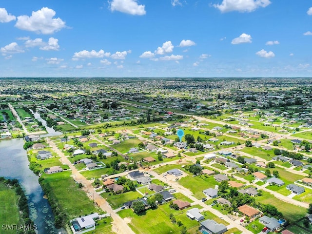 aerial view featuring a residential view