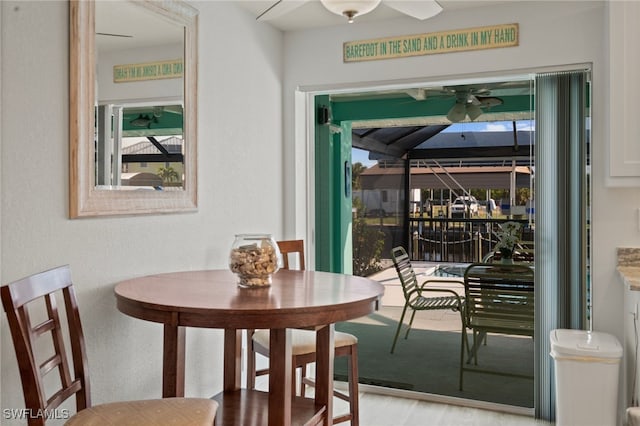 view of dining room