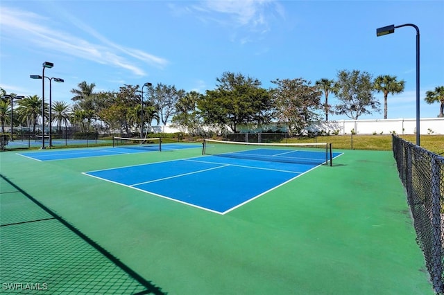 view of tennis court