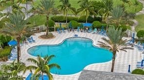 view of pool with a patio