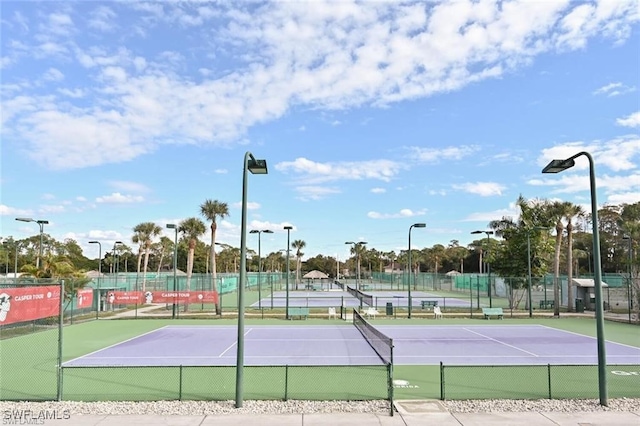 18 Bob O Link Ct Unit 18B, Naples, FL 34105 - view of tennis court with community basketball court