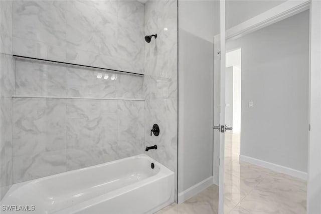 bathroom featuring shower / bathtub combination