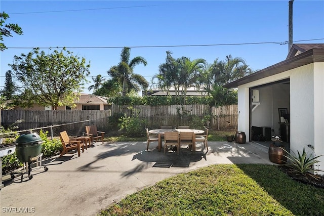 view of patio / terrace with area for grilling