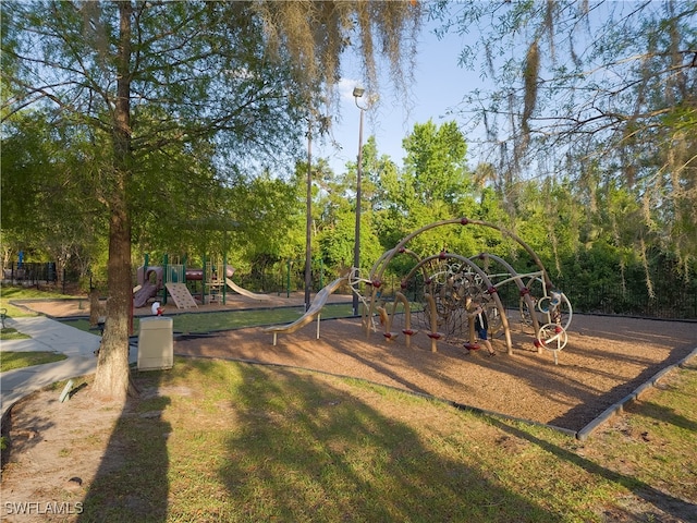 view of play area