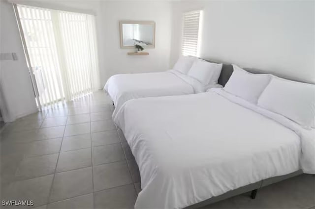 view of tiled bedroom