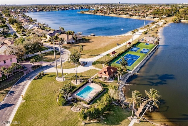 5471 Harborage Dr, Fort Myers, FL 33908 - bird's eye view featuring a water view
