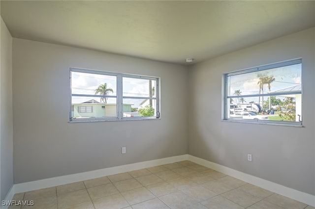 view of tiled empty room