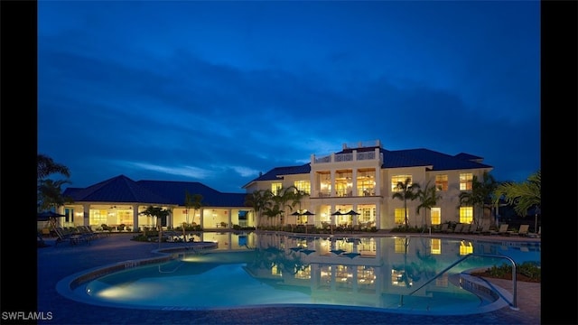 view of pool with a patio