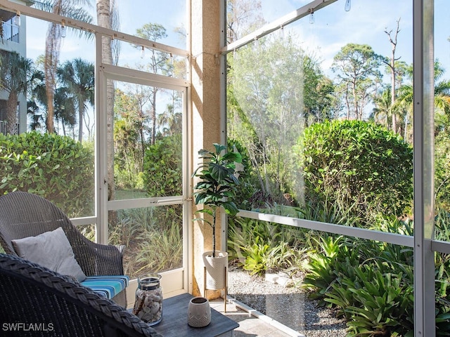 view of sunroom / solarium