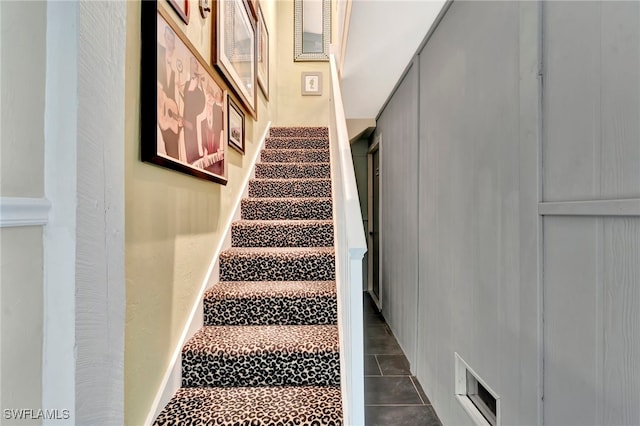 2511 Estey Ave Unit E4, Naples, FL 34104 - staircase featuring tile patterned flooring