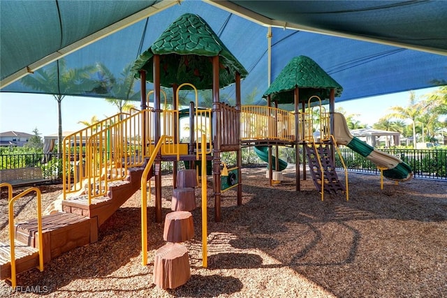 view of jungle gym