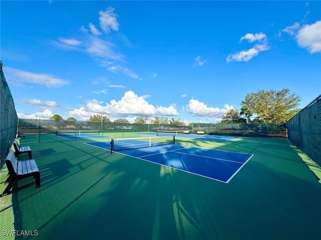 view of tennis court