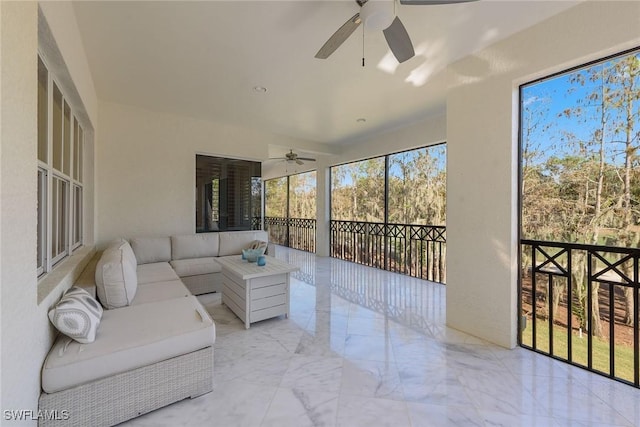 view of sunroom / solarium