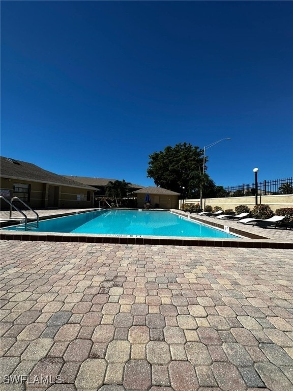 view of pool with a patio