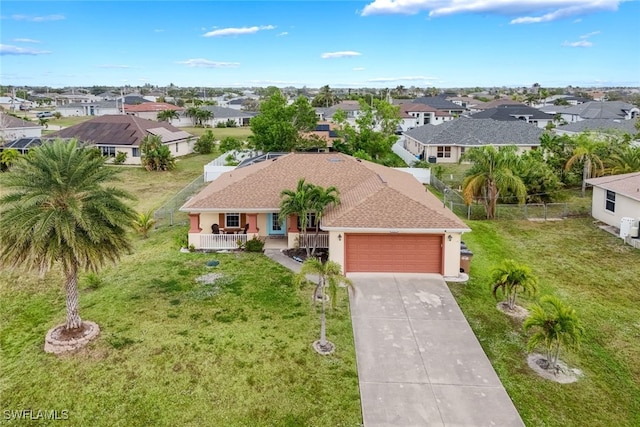 birds eye view of property