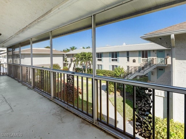 view of balcony