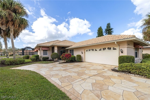 mediterranean / spanish-style house featuring a garage