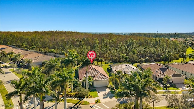 birds eye view of property